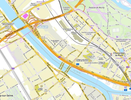Fonds routier (niveau ville) OpenStreetMap + données publiques