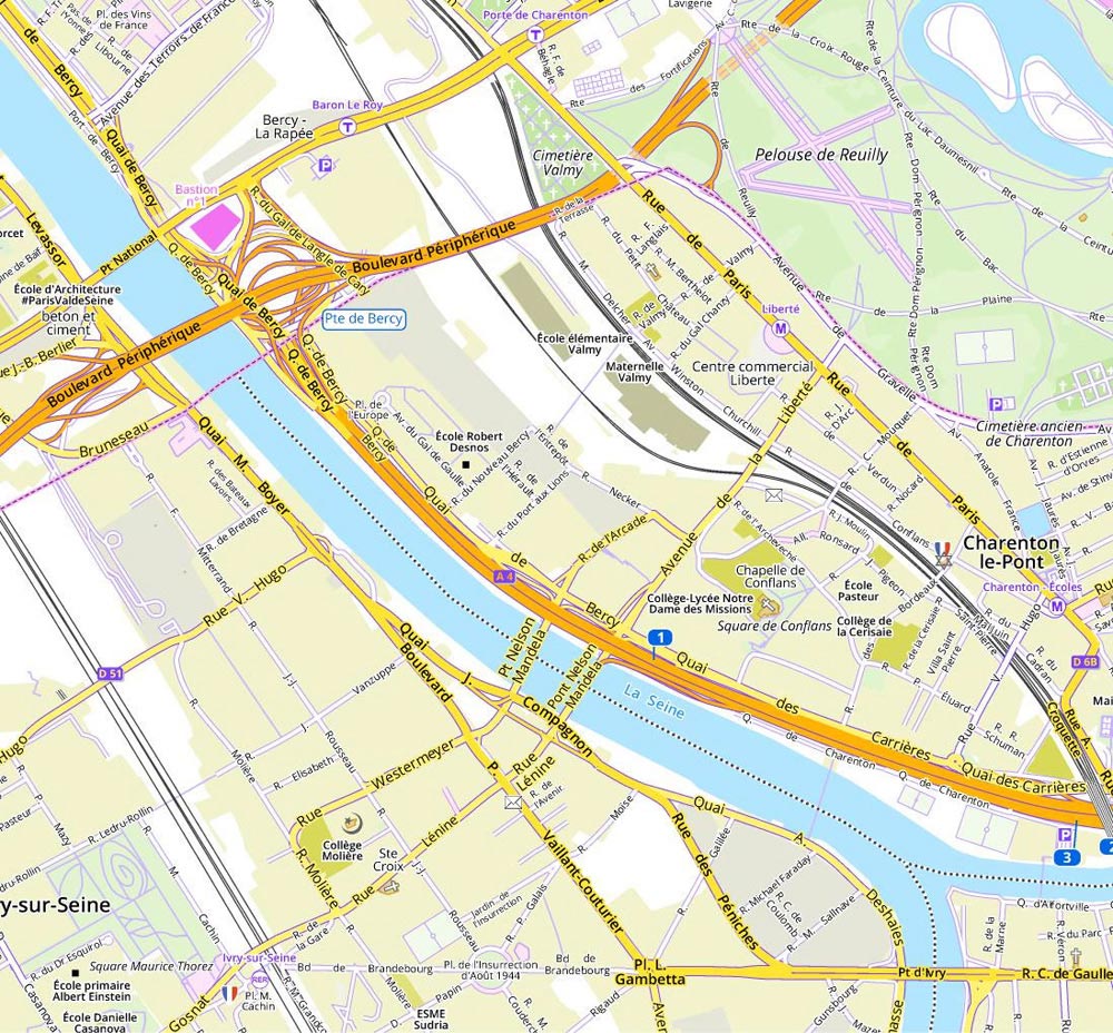 Fonds routier (niveau ville) OpenStreetMap + données publiques